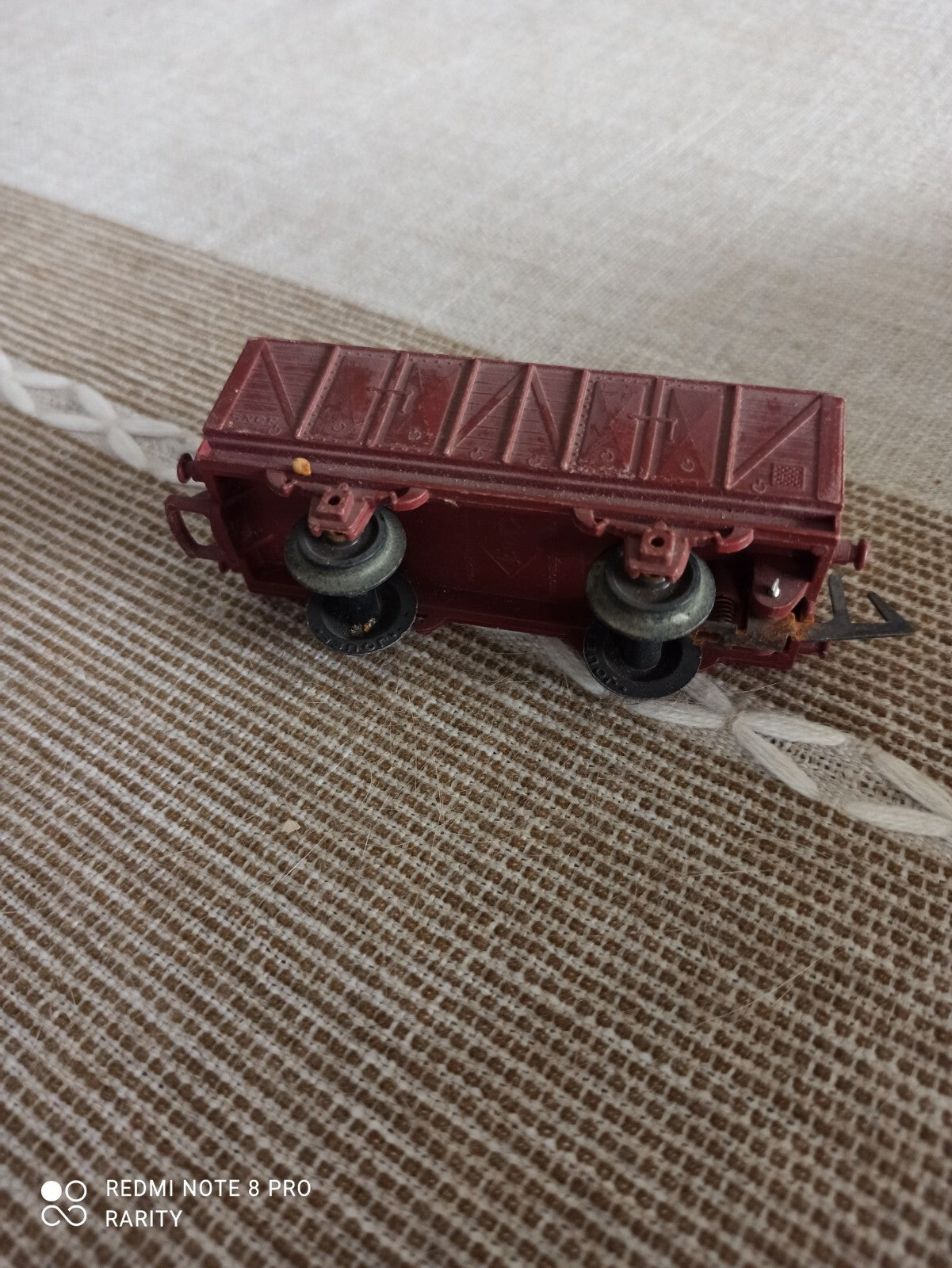 Wagon transport charbon SNCF Jouef marron vintage – Modèle ferroviaire ancien