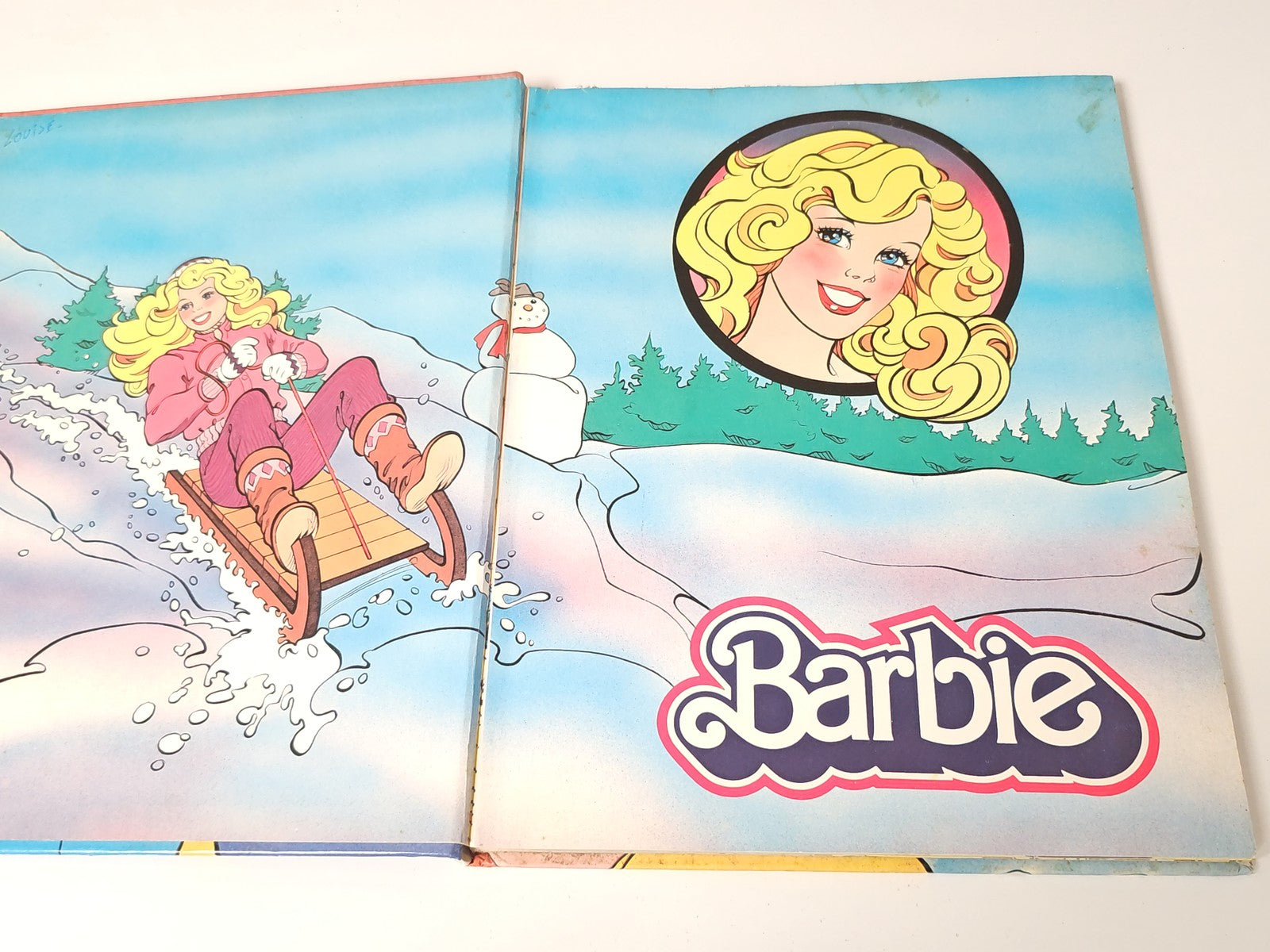 Livre Barbie Euredif 1984 édition originale histoire illustrée poupée Mattel