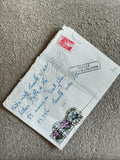 Lettre oblitérée France 1981 timbres Marianne et fleurs cachets philatélie