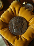 Médaille bronze profil lauré École Saint Louis ancienne vintage