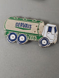 Pin's ancien rétro Gervais ? Badge vintage collection publicitaire France années