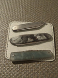 Couteaux pliants anciens vintage années 70 lot x3, manches marbrés, ancienne col
