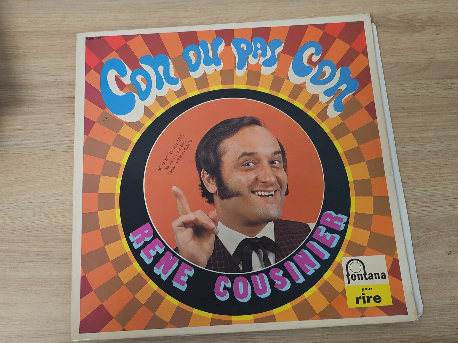 Vinyle 33 tours rétro "Con ou pas con" ancien disque collection vintage occasion