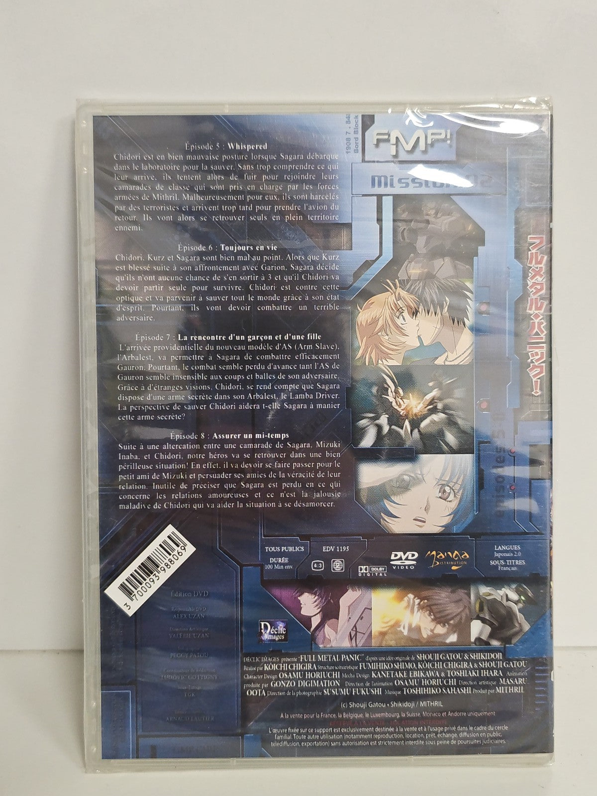 DVD Full Metal Panic Mission 2 sous blister neuf animé manga VF