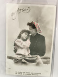Carte postale ancienne 1er avril couple rétro colorisée CPA début XXe