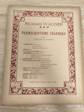 Ancien livre partitions violon piano Wagner Transcriptions célèbres Gury Paris