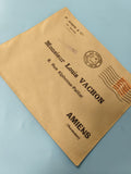 Ancienne enveloppe oblitérée Le Havre Amiens philatélie collection vintage