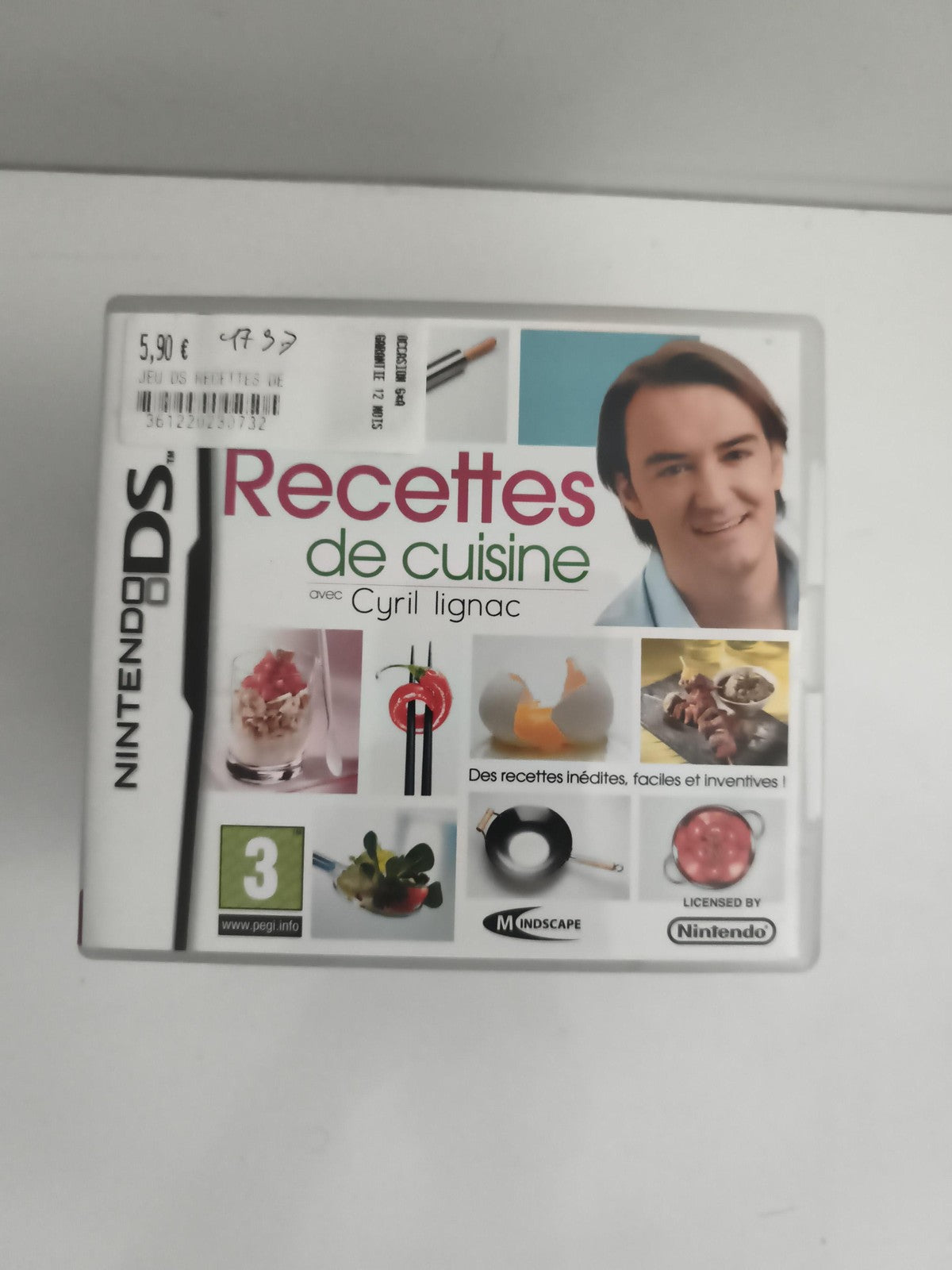 Jeu Nintendo DS Recettes de cuisine Cyril Lignac complet Mindscape