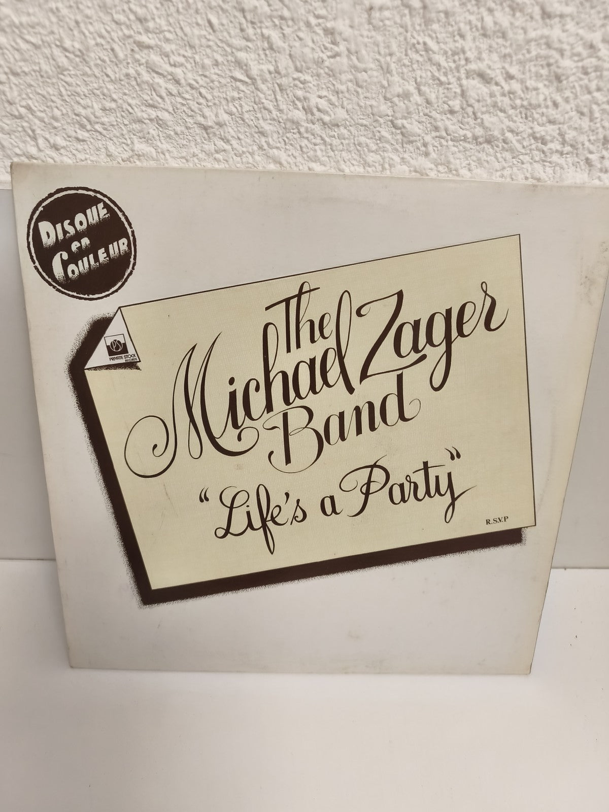 Vinyle 33 tours The Michael Zager Band Life's a Party disque couleur