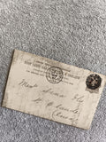 Carte postale CPA timbre One Penny oblitérée Royaume-Uni adresse Jura