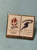 Pin's vintage La Poste Albertville 92 flamme olympique Jeux Olympiques