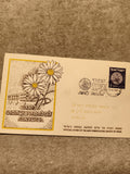 Enveloppe premier jour Israël Ligue antituberculeuse 1951 marguerites philatélie