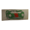 Dessin original voiture course Scalextric vert rouge vintage plan Dinky Toys