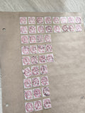 Gros lot ancien timbres Marianne 2c rouge oblitérés pour étude philatélie