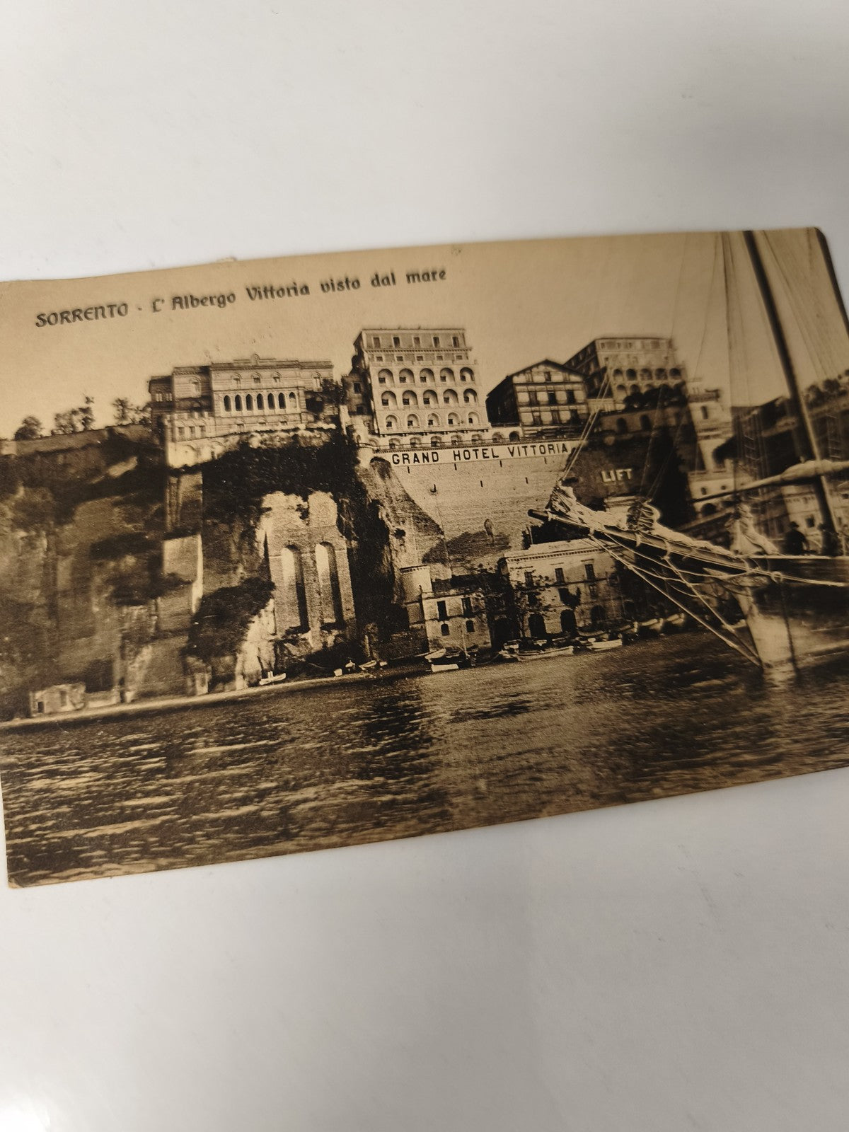Carte postale vintage ancienne Sorrento Italie rétro collection paysage rare