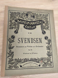 Ancien livre partitions violon piano Svendsen Wilhelm Hansen édition vintage