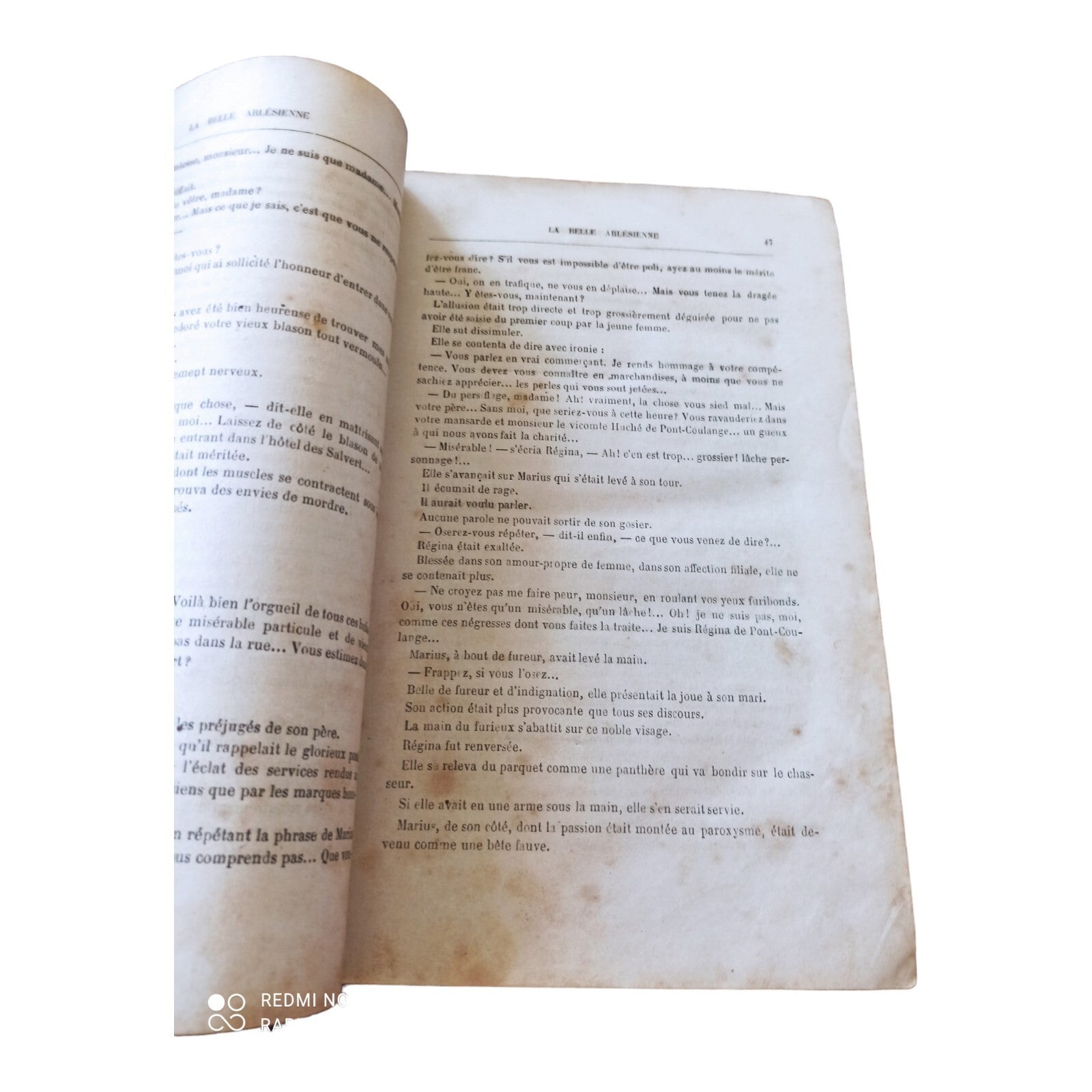 Livre ancien La Belle Arlésienne Maurice Jogand grand format relié XIXe