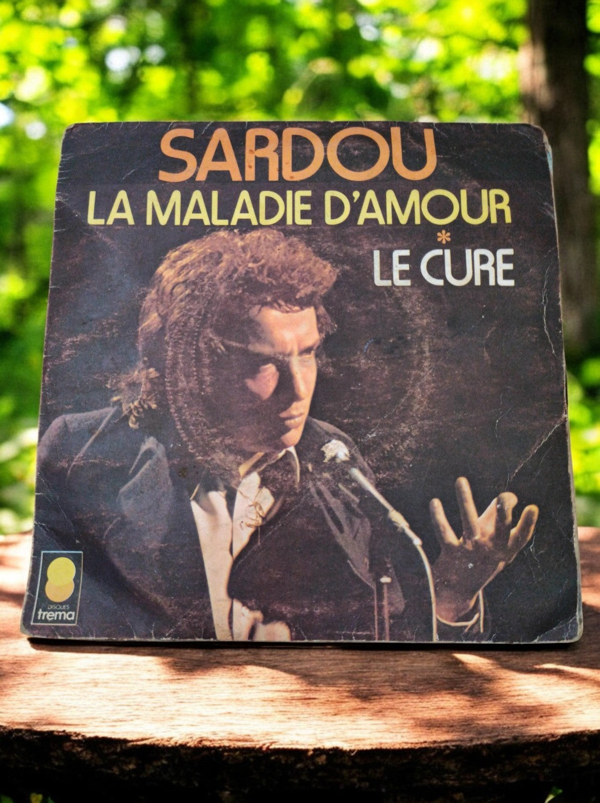 Disque vinyle 45T Michel Sardou La Maladie d’Amour Trema vintage