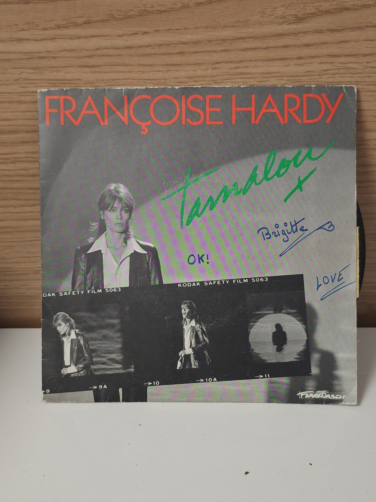 Vinyle 45 tours rétro Françoise Hardy ancien disque collection chanson française