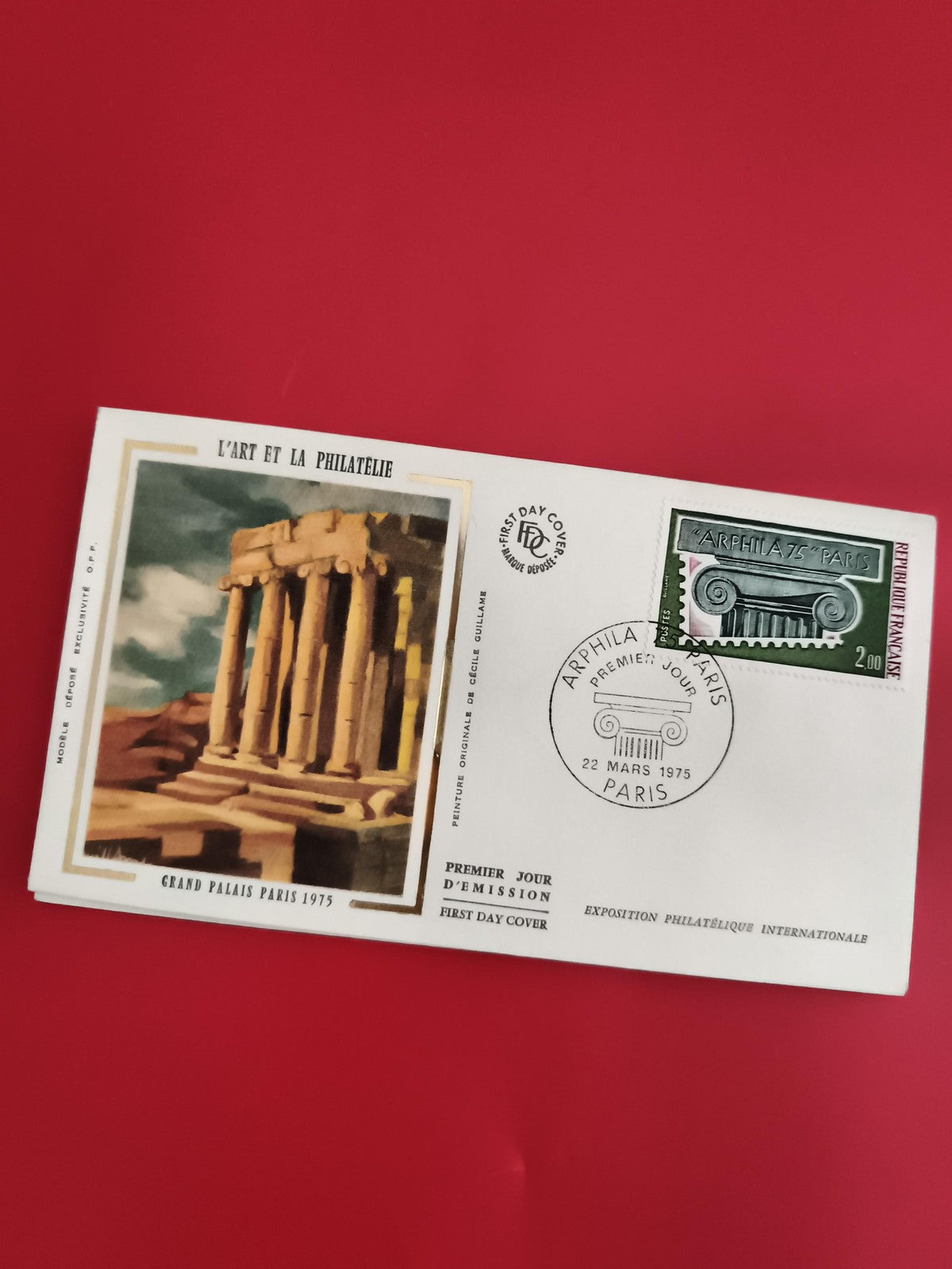 Lettre Premier Jour ARPHILA 75 Grand Palais Paris 1975 philatélie FDC