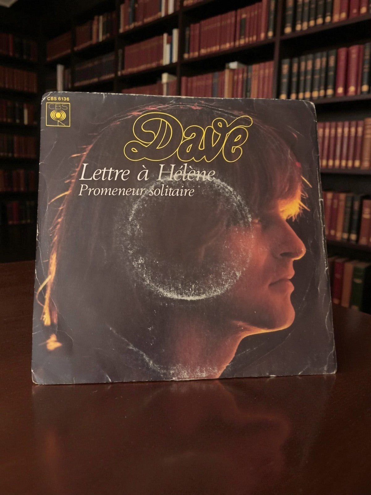 Vinyle 45 tours Dave Lettre à Hélène CBS 6136 vintage état à restaurer