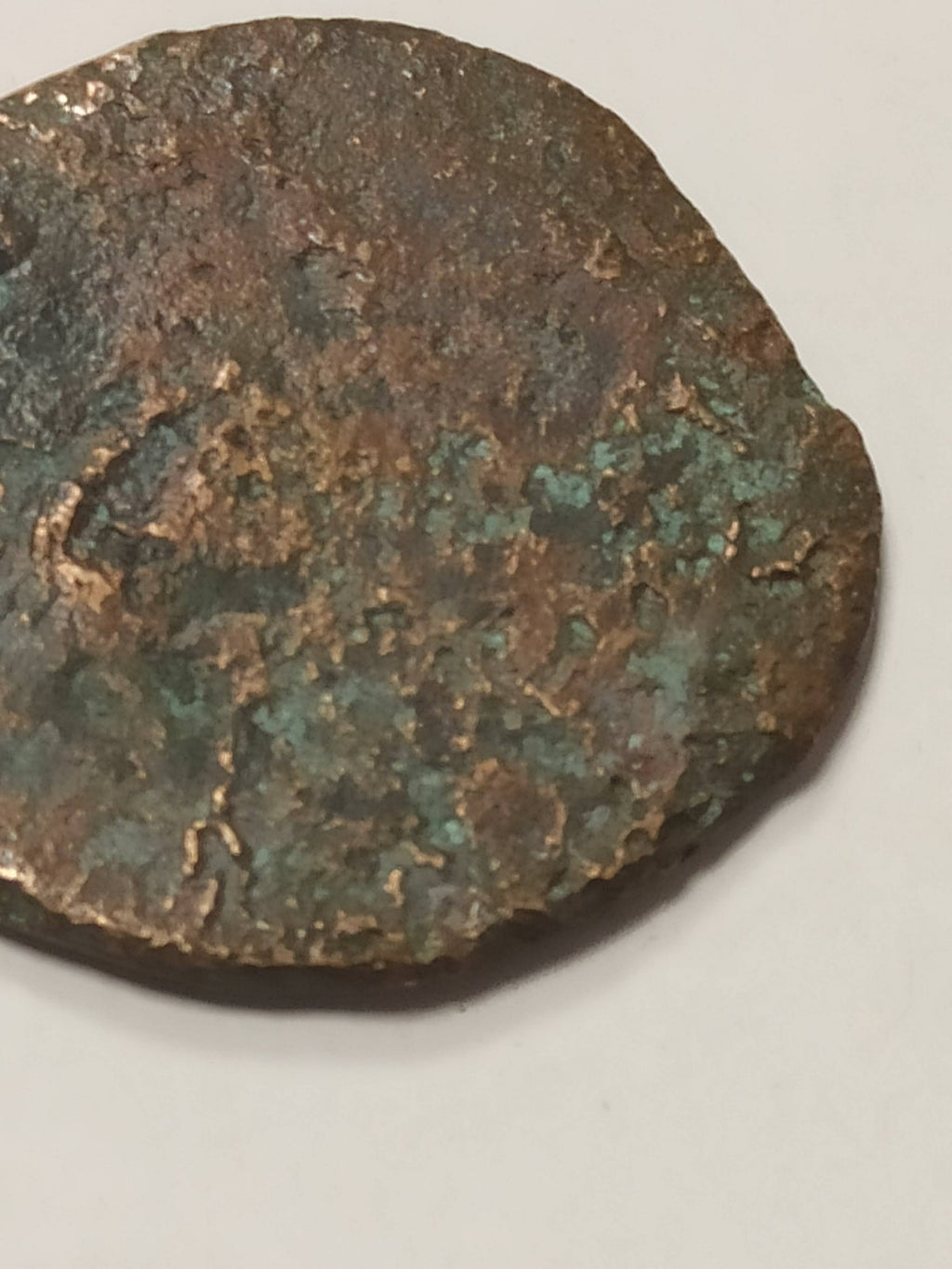 Pièce ancienne romaine en bronze cuivre vintage, monnaie de collection rétro