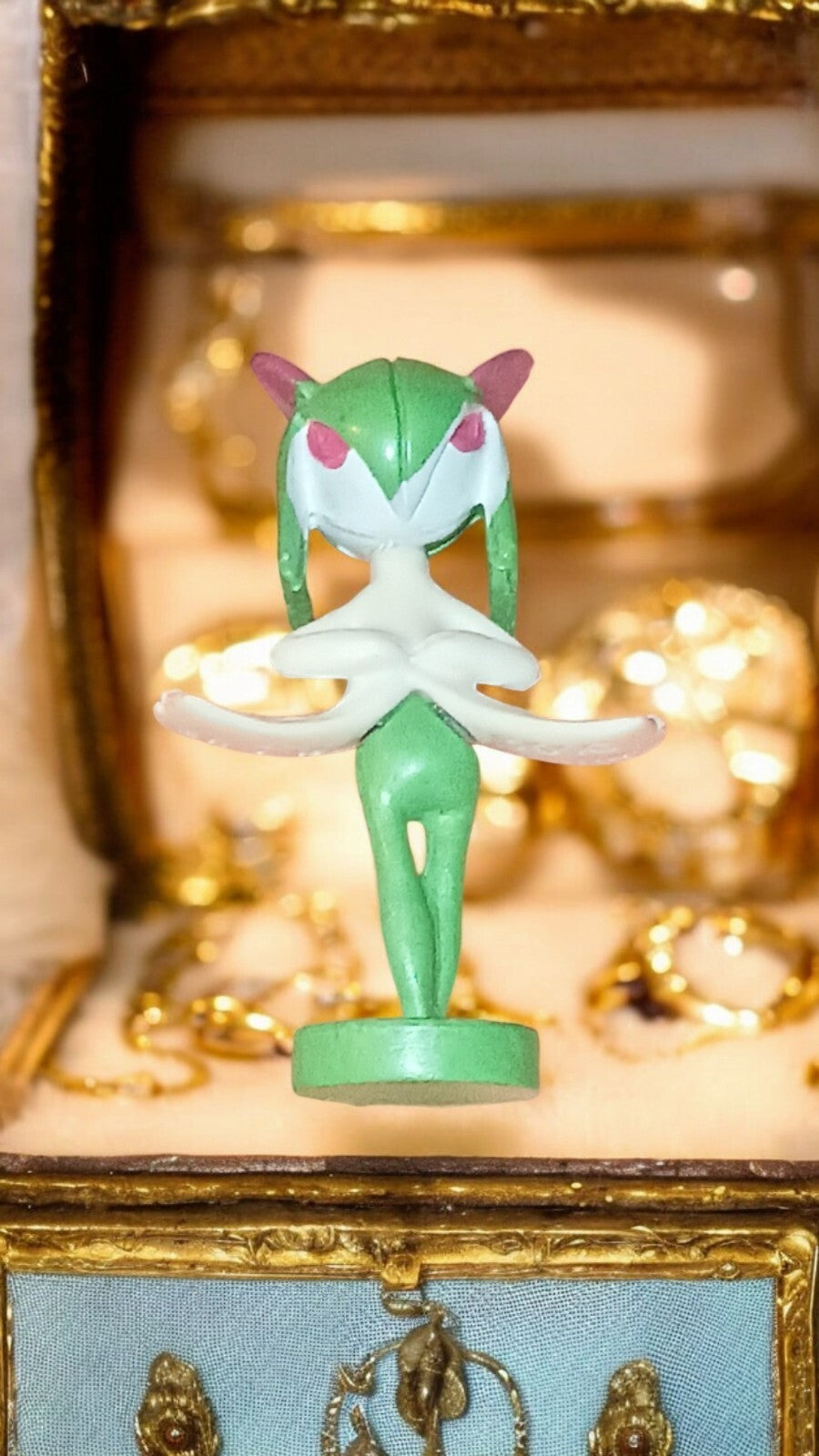 Figurine Pokémon Kirlia PVC vert blanc 2005-2006 Nintendo décoratif