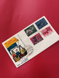 Enveloppe FDC Vietnam 1967 timbres Bưu Chính illustrée marché populaire