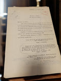 Document administratif ancien Marseille 1934 travaux publics hydraulique Estaque