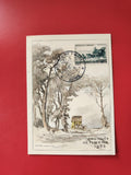 Carte postale philatélie Journée du Timbre 1952 Reims timbre attelé France