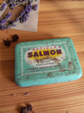 Boîte métal vintage Pastilles Salmon ancienne pharmacie déco rétro rangement