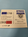 Enveloppe premier jour PHILEXFRANCE 89 FDC timbre Bicentenaire Révolution 1789-1