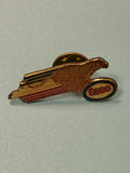 Vintage pin's Esso aigle doré émaillé collection pétroliana rétro (Ref 1)