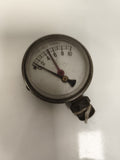 Manomètre ancien mètres d’eau, appareil mesure vintage, cadran métal