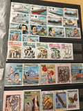 Lot timbres R.P. Kampuchea thématiques variées, sports, bateaux, animaux, couleu