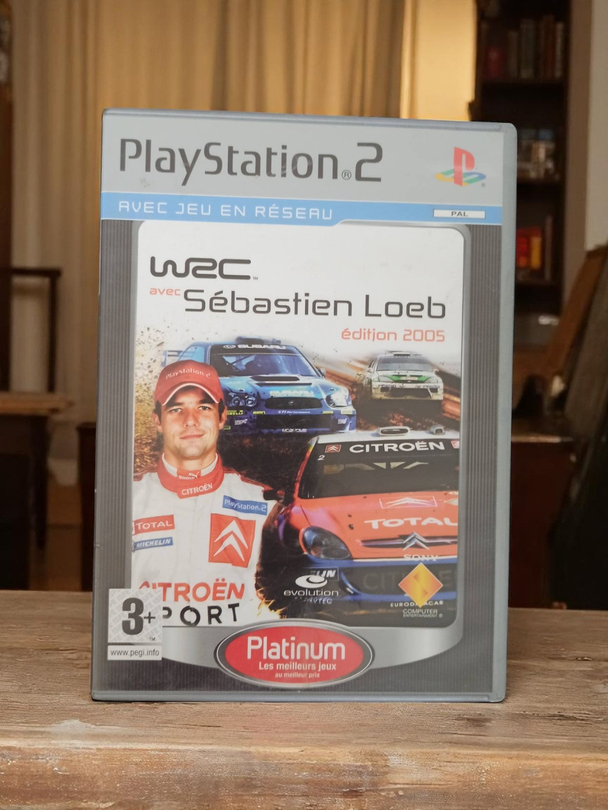 Jeu PS2 WRC Sébastien Loeb Platinum 2005 rétro, PlayStation 2 vintage racing