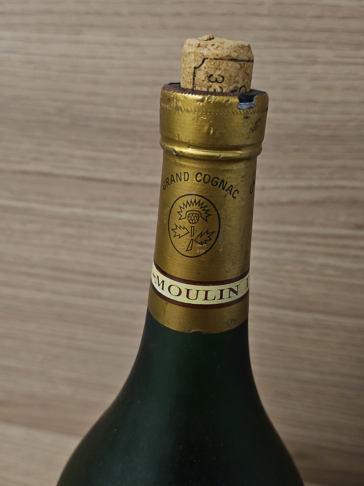 Grande bouteille vintage rare Cognac Moulin de la Grange ancien collection Franc