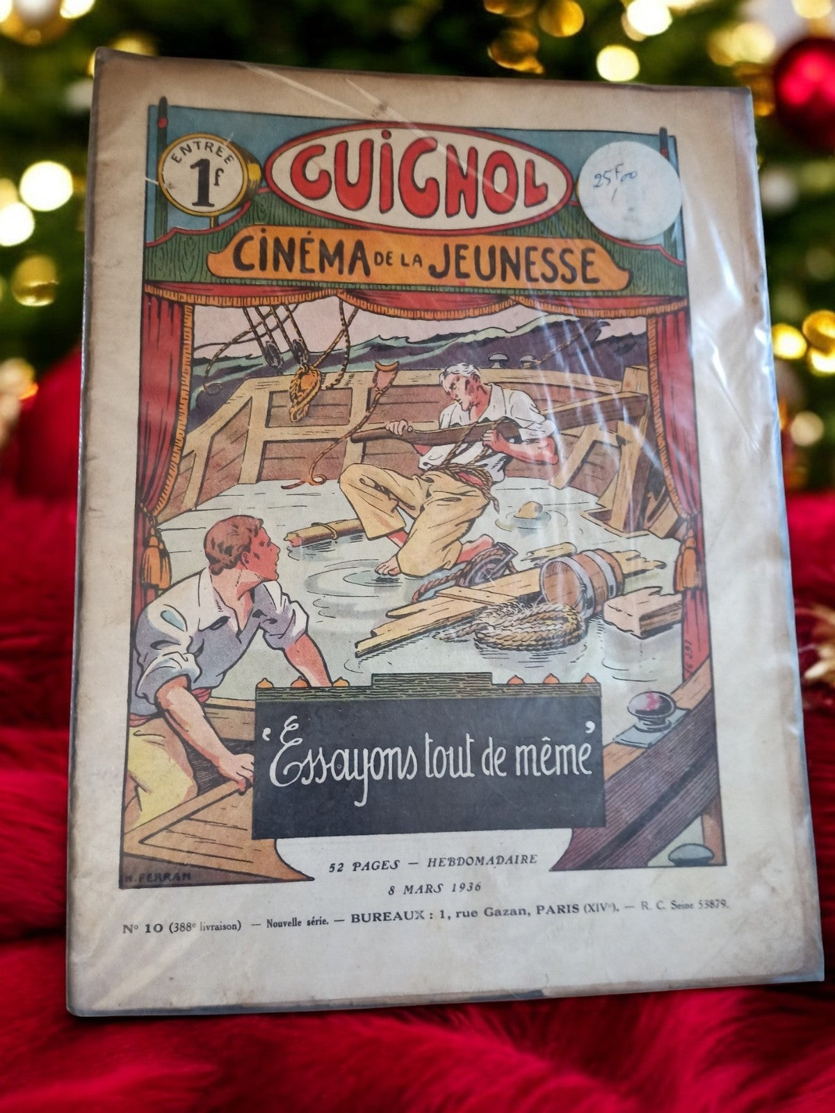Revue Guignol Cinéma de la Jeunesse 1936 illustré vintage magazine ancien
