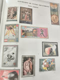 Timbres Guinée Équatoriale thématiques Olympiques, art, espace, poste aérienne