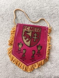 Fanion FC Metz écusson trophées or et grenat Coupe de France Coupe de la Ligue