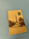 Carte postale ancienne Bruxelles Place de Brouckère Monument Anspach timbrée