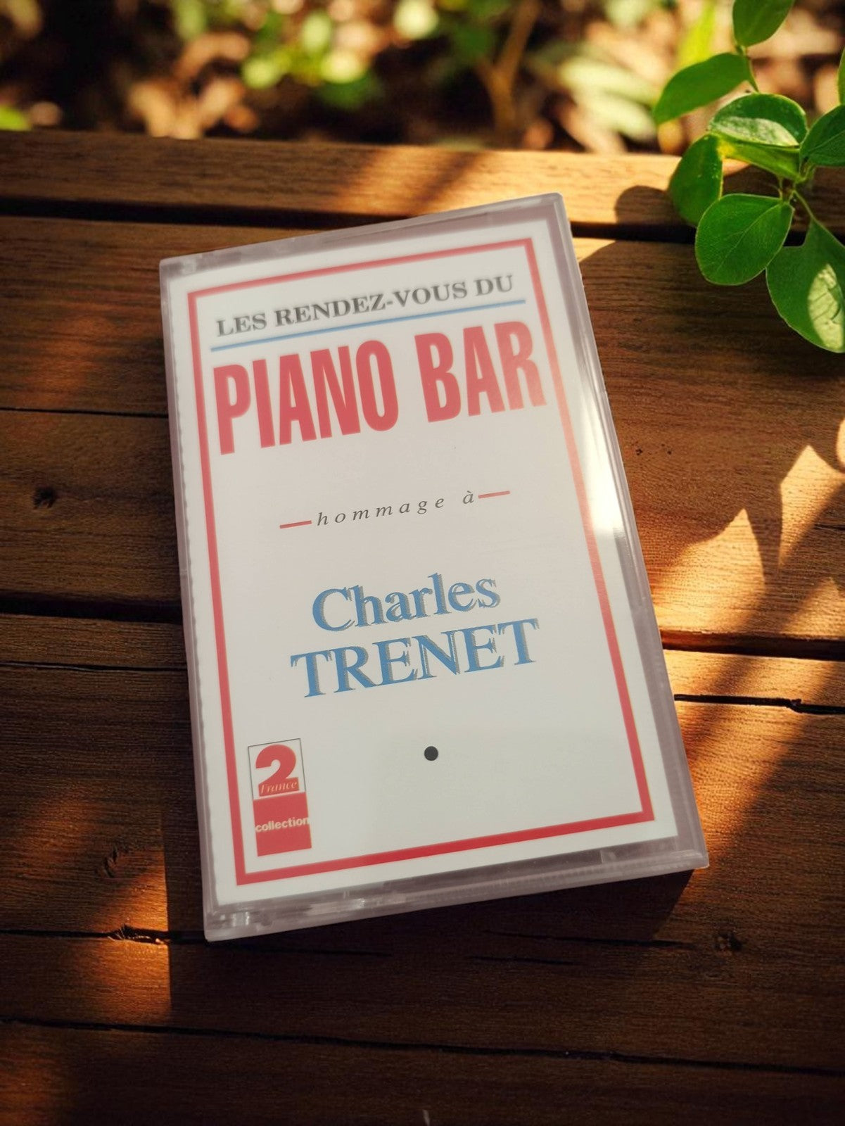 Cassette audio vintage Piano Bar Charles Trenet rétro années 80-90 K7 hommage