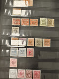 Timbres fiscaux Belgique années 1930-1960 lot philatélie taxe oblitérés