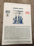 Feuillet philatélique Corsaires Basques La Poste 1997 timbre oblitéré St-Jean-de