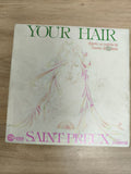 Vinyle 45 tours Saint-Preux Your Hair d'après Baudelaire pochette illustrée