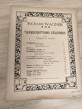 Ancien livre partitions Wagner violon piano Transcriptions célèbres déco vintage
