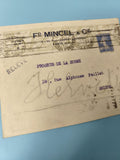 Ancienne enveloppe oblitérée début XXe, Paris, timbre Semeuse, philatélie