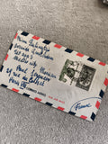 Lettre airmail Correo Aereo timbres Mexique Paris philatélie enveloppe affranchi