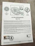 Feuillet philatélique La Bourdonnais 1699-1753 Saint-Malo timbre oblitéré France