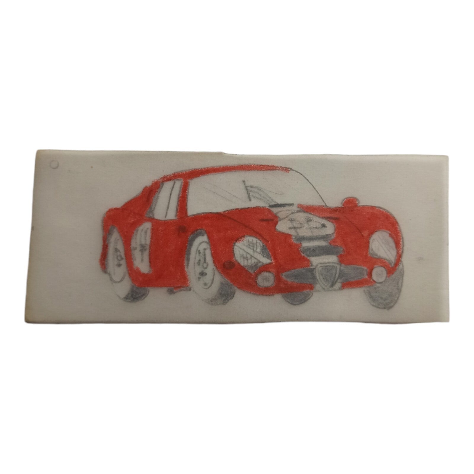Plan calque voiture Scalextric Dinky Toys dessin original vintage rare 10 cm